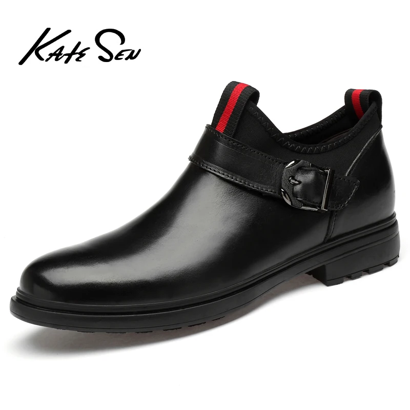 

KATESEN Men Shoes Leather Casual Moccasins Men Loafers Brand New Fashion Sneakers Male Boat Shoes Suede Krasovki Big Size 35-47