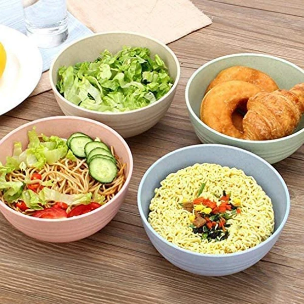 Tableware　Cutlery　Kitchen　Lightweight　Wheat　Straw　Reusable　Plates　Dinnerware　Set　Sets,Unbreakable　Bowls,Cups,