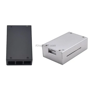 

Black/Silver Aluminum Alloy Case Shell Box Metal Enclosure for Raspberry Pi 4 Model B