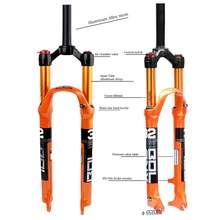 

MTB Bicycle Fork Magnesium Alloy Air Suspension 26 27.5 29 Inch 32 HL RL100mm Bike Fork Lockout For Bicycle Accessories
