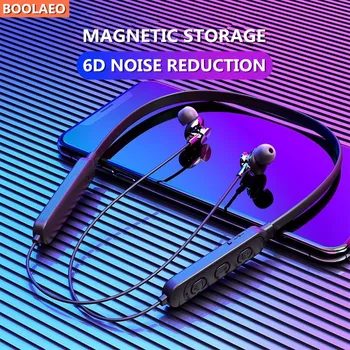 

Bluetooth 5.0 Wireless Headset Magnetic Neckband Earphones Headphones Sport Earbud with Noise Cancelling Mic for xiaomi huawei