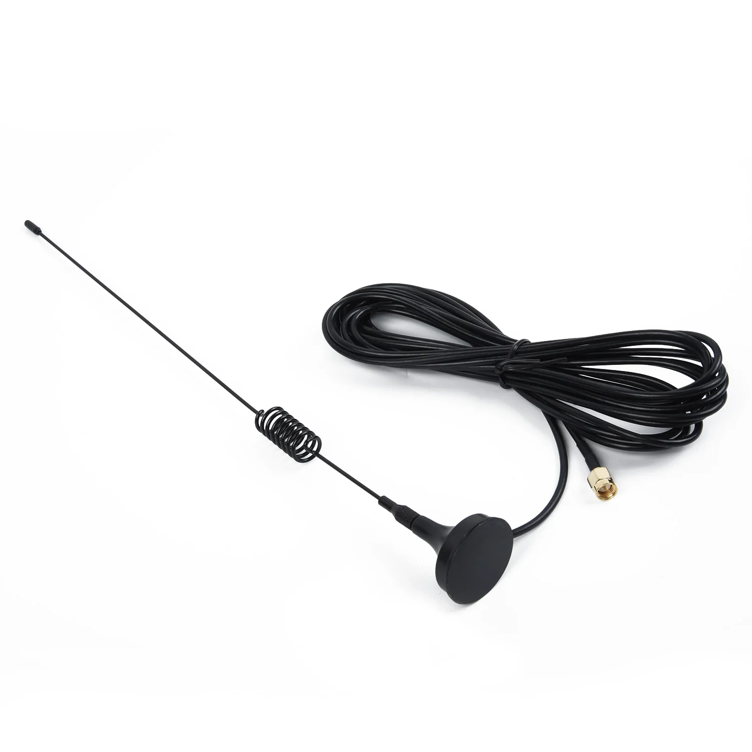 1pc Car Exterior Antenna Aerial DAB Vehicle Radio Magnetic Base Mount Male Plug Black Auto 4M DAB Digital Aerial Antenna