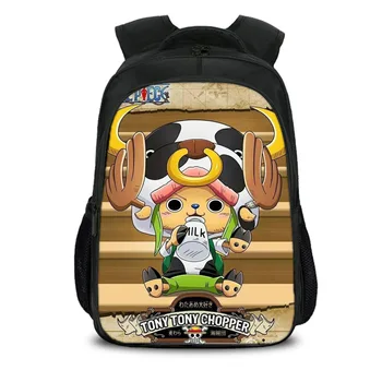 

ONE Piece Casual Men's Backpack Anime Cartoon teenagers Men women's Student Cartoon School Bags mochila infantil