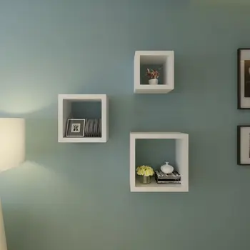 

Cube shelf set of 3 white