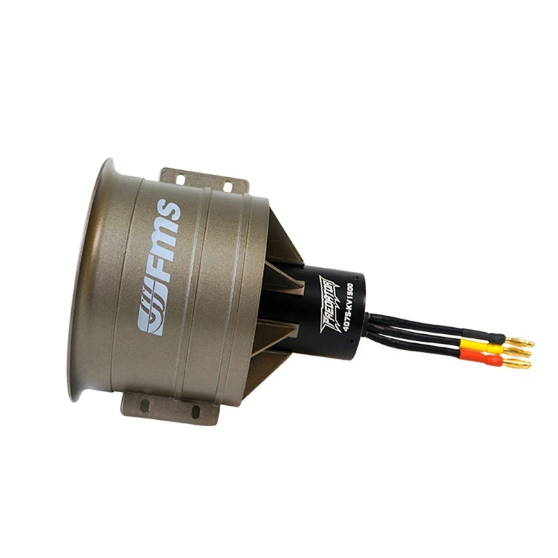 FMS 90 мм Pro 12 лезвий металлический Ducted Fan EDF с 4075 KV1500 Inrunner бесщеточный двигатель для