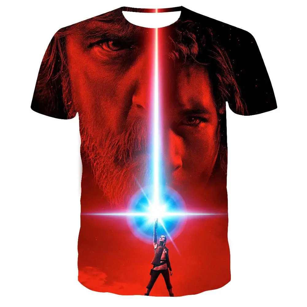 

2019New Harajuku t shirts Yoda/Darth Vader Star Wars printed 3d t shirt men/women tshirt streetwear Hip Hop t-shirt casual tops
