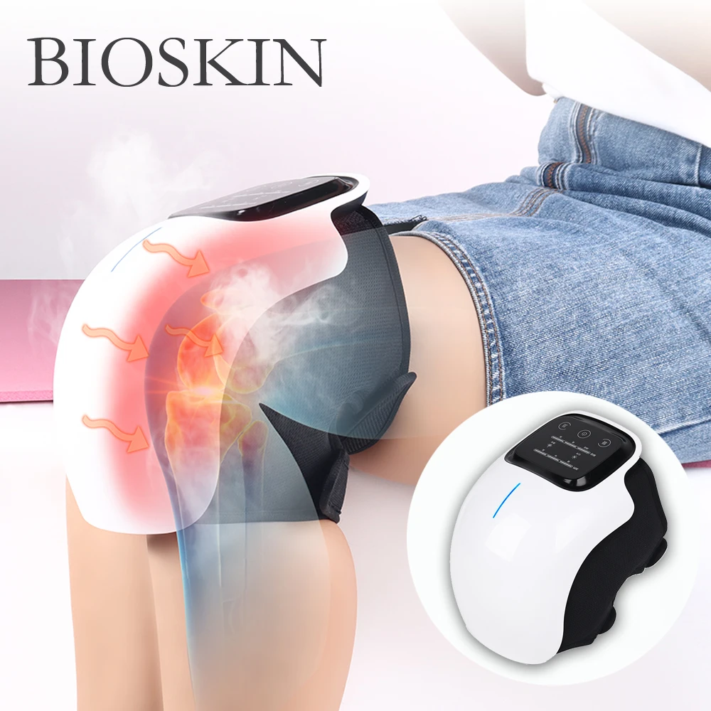Беспроводной Электрический массажер для коленей Bioskin с вибрацией и подогревом