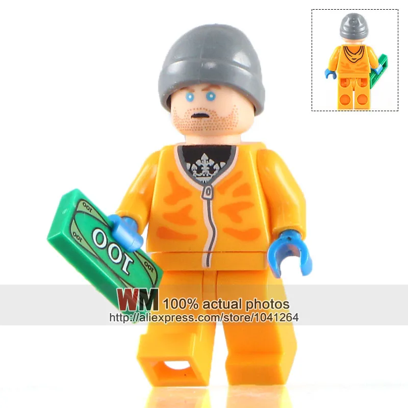 

WM Single Sale Breaking Bad KL061 Designer Jesse Pinkman Super Hero Action Blocks Bricks Kids DIY Toys Hobbies Gift KL9009