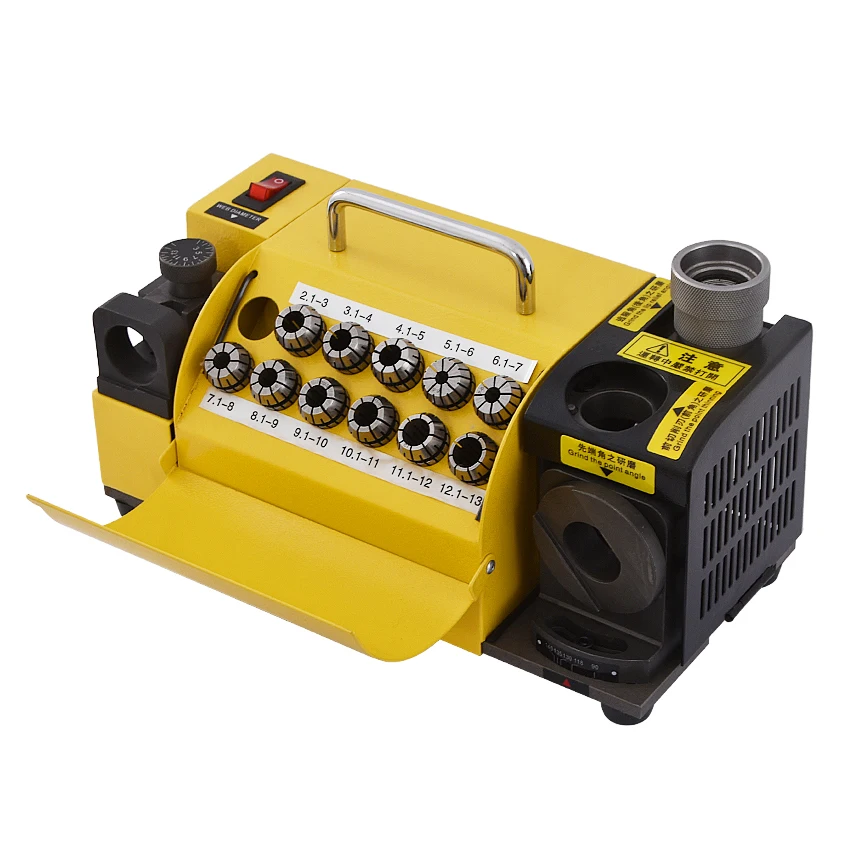 

MR-13D Drill Bit Grinder portable Carbide Tools Drill Bit Sharpener Grinder Machine 180W 110V/220V CBN or SDC Standard Wheel