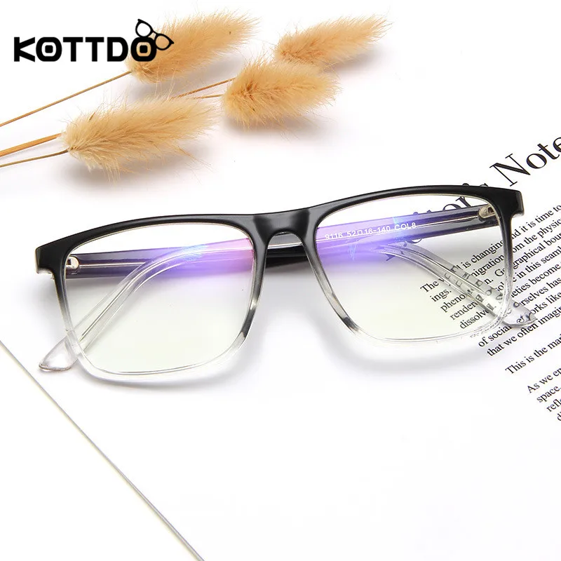 KOTTDO, ретро Квадратные прозрачные женские очки, оправа, компьютерная, по рецепту, близорукость, оправы для очков, для мужчин, очки, Gafas