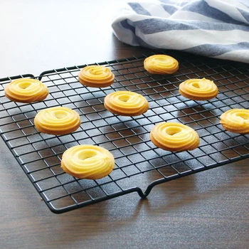 

Wire Grid Cooling Tray Cake Food Rack Oven Cooling Tray Cake Bread Biscuit Pizza Cooling Tray Display Rack Kitchen Baking Tools