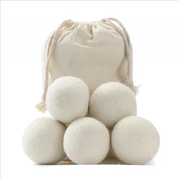 

JOYLIVE 6pcs Water Absorption Drying Ball Wool Drying Ball Felt Ball Laundry Drying Ball Home Garden Commodity Cleaning Tool