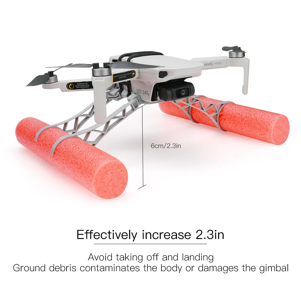 Buy Shock Landing Gear Extension Floating Kit on Water For DJI Mavic Mini RC drone Upgrade Parts Accessories