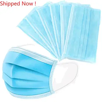 

10/30/50/100pcs Prevent Bacteria Mouth face Mask Disposable Non-Woven 3-layer Filter Unisex Anti-dust Mouth Nose Proof Mask