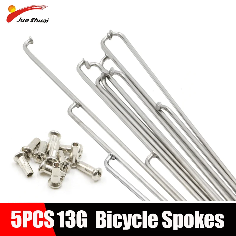 5 Set Bicycle Spokes & Nipples Stainless Steel Electric Bike Cycle