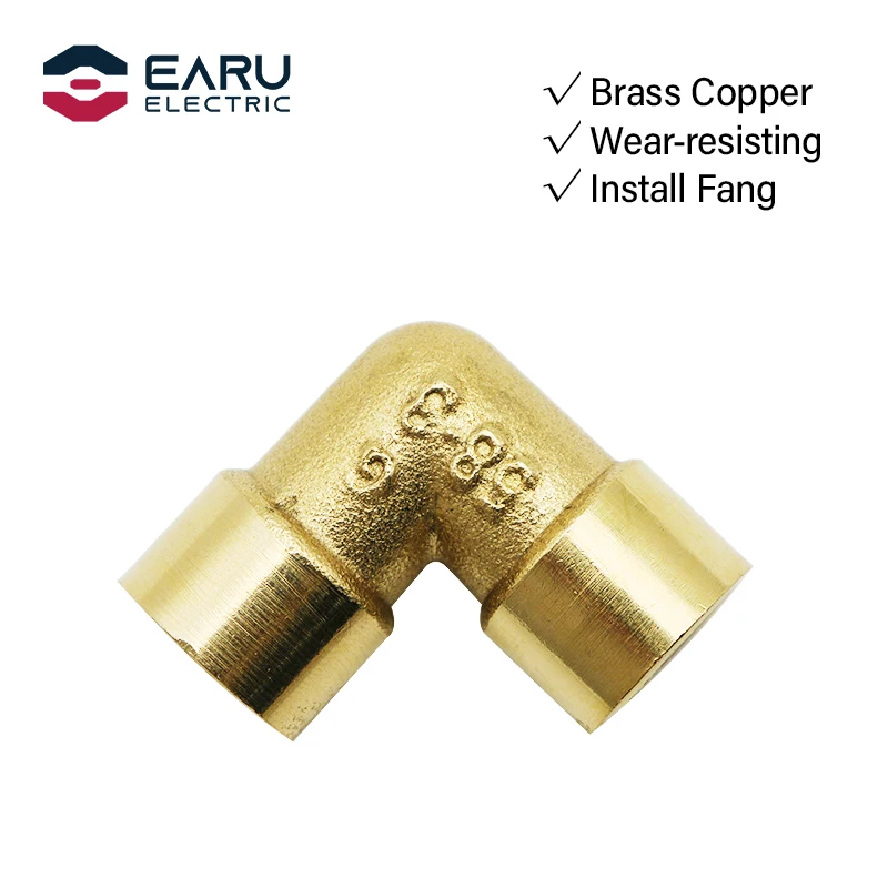 1/8" 1/4" 3/8" 1/2" 3/4" 1" Female x Male Thread 90 Deg Brass Elbow Pipe Fitting Connector Coupler For Water Fuel Copper adapter pipe fitting water pipe fitting hose pipe fitting