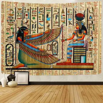 

Simsant Egyptian Tapestry Ancient Egypt Mythology Wall Hanging Tapestries for Living Room Bedroom Dorm Home Blanket Decor
