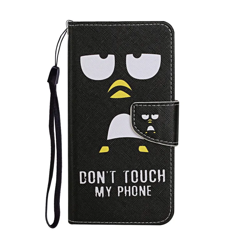 Elegant Painted Leather Wallet Flip Case - Premium Book-Style Cover