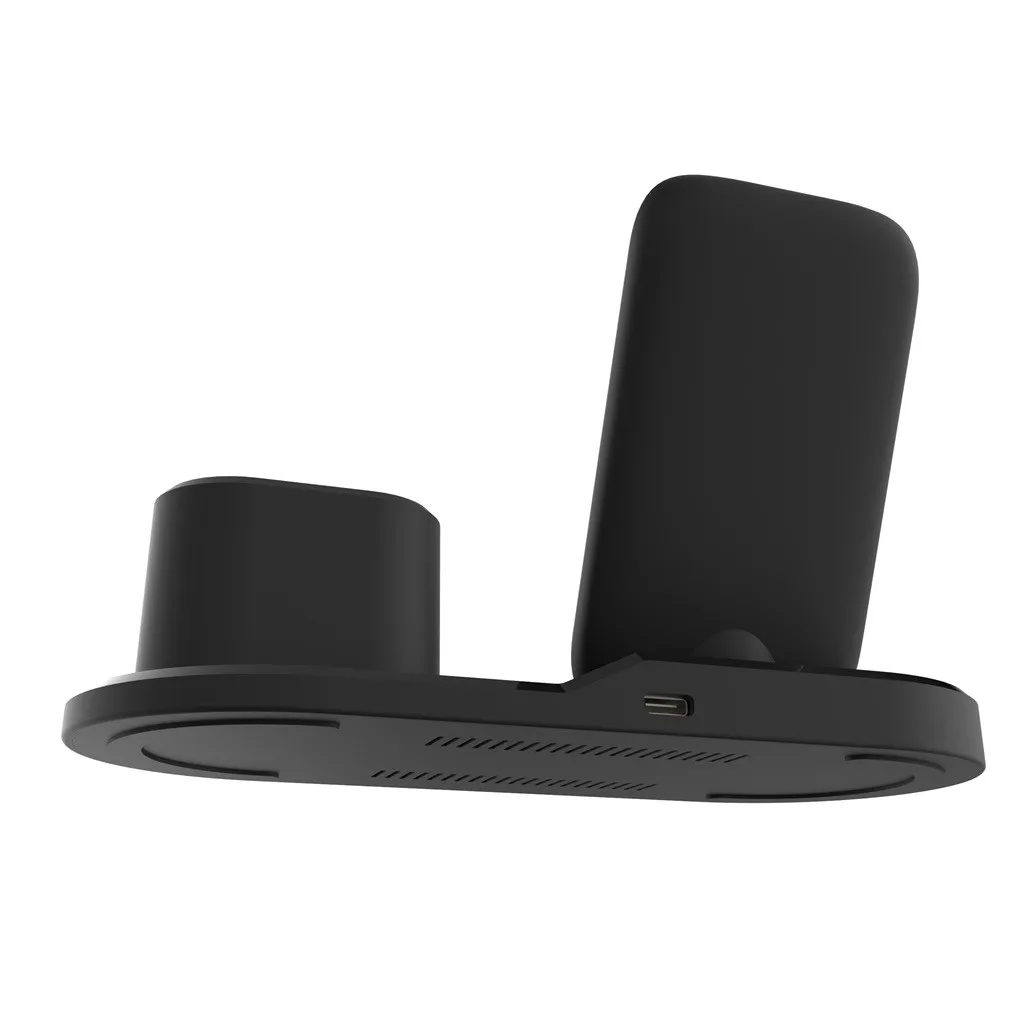 Подставка для зарядки док-станция держатель для iPhone 11 для iWatch 5 для Airpods 3in 1 Многофункциональная подставка для быстрой зарядки док-станция аксессуар