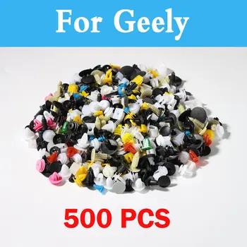 

New 500pcs Mixed Vehicle Bumper Clips Retainer Fastener Rivet Universal For Geely (Otaka) Emgrand Ec7 Beauty Leopard Ck Ec8 X7