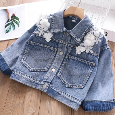 Best  92019 New Fashion Autumn Denim Jacket The Wind PU Leather Leather Coat Baby Boys And Girls Short Ch