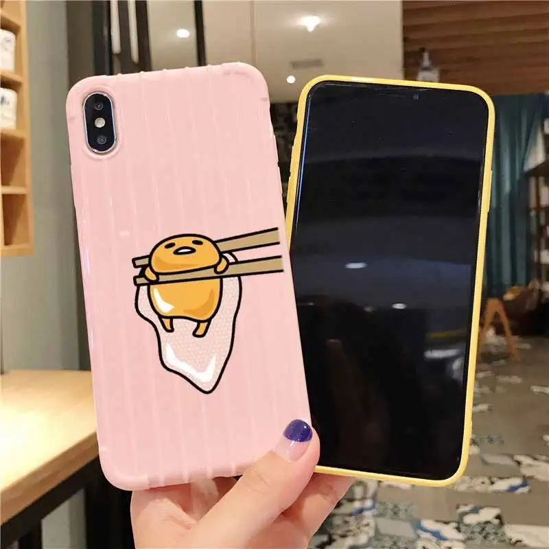 Красивая Любовь gudetama lazy чемоданы на колесах чехол для телефона iPhone 11 Pro Max X XS MAX 8 7 6S