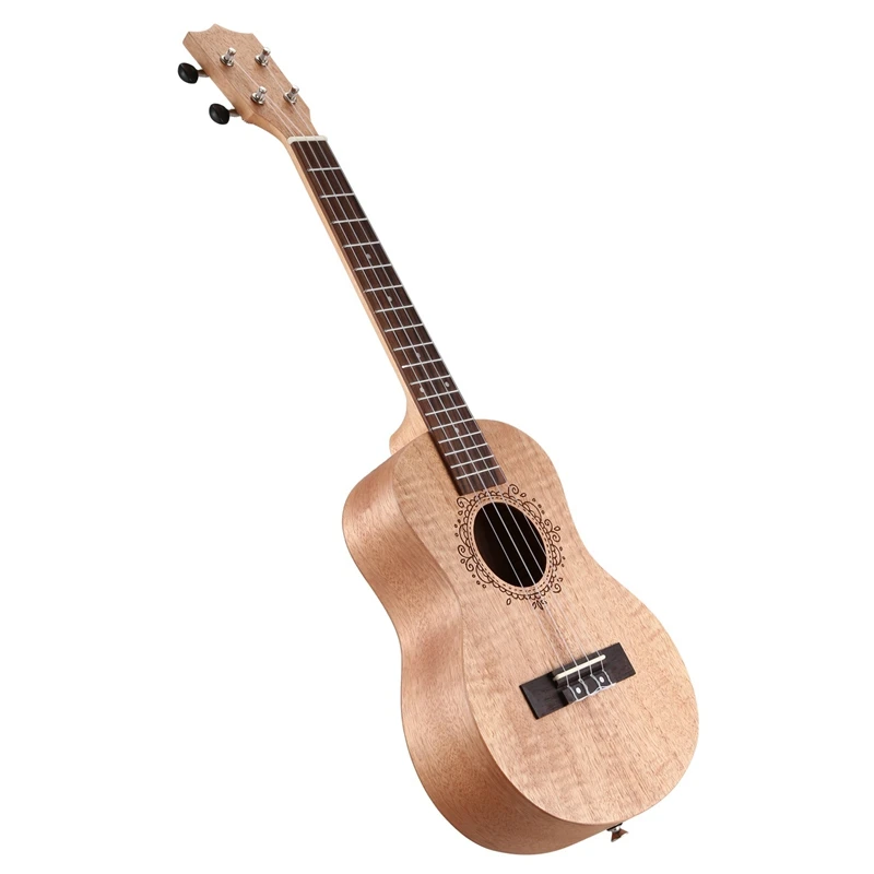 26 дюймов портативная Okoume деревянная Гавайская гитара 18 Fret Tenor Акустическая гитара Cutaway деревянный цвет гитара красное дерево подходит для начинающих укулеле