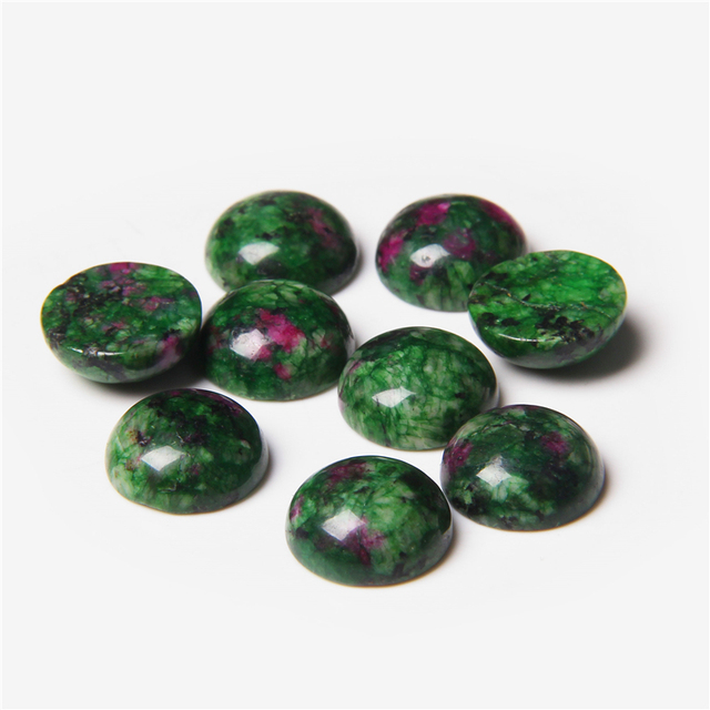 Round Natural Stone Cabochon Jewelry Making Finding Gem Agates Rings Crystal Cabochon Accessories DIY Handmade Wholesale