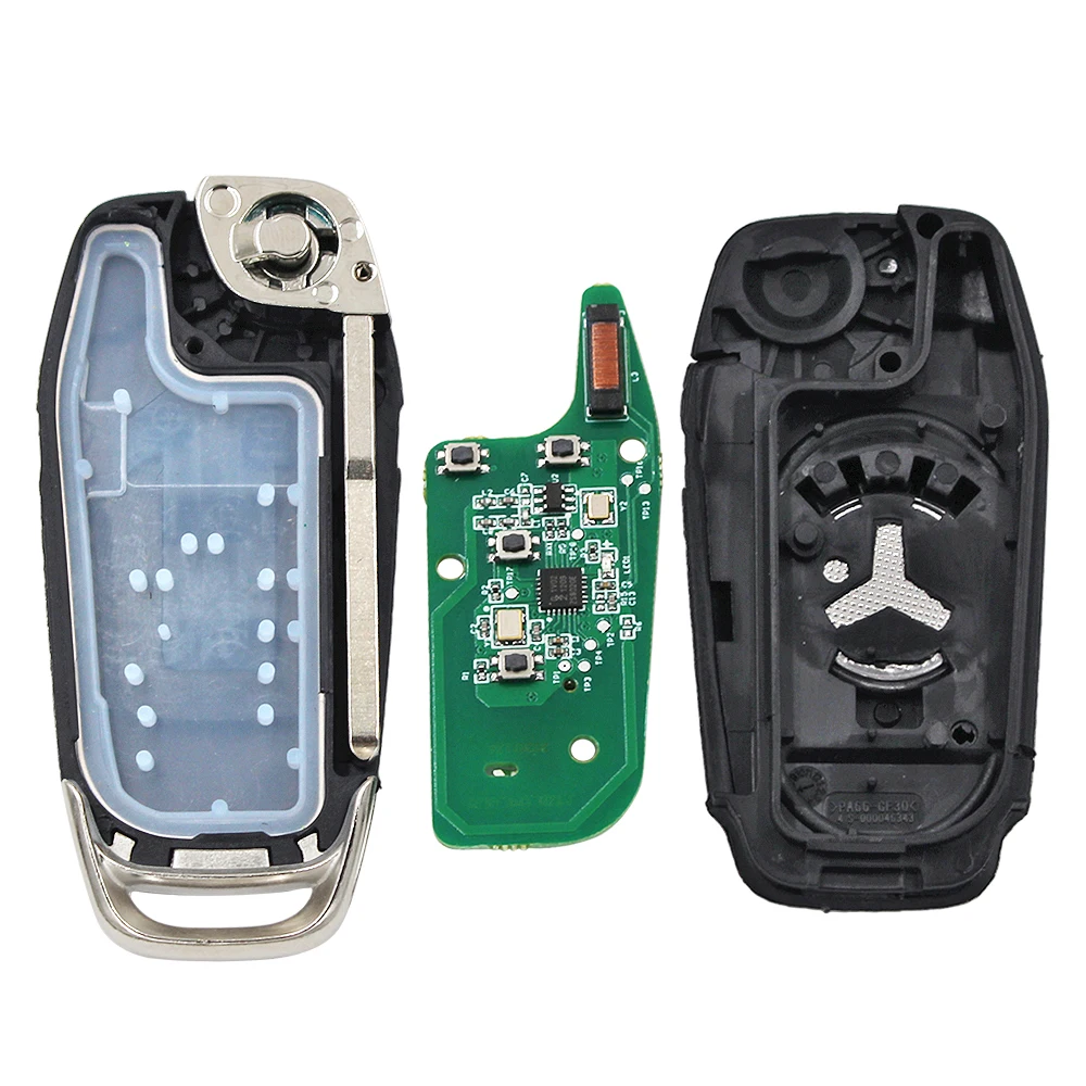 Car Remote Key Flip Remote Key FSK 902MHz PCF7945P/HITAG 49 Chip For Ford F150 F250 F350 F450 F550 Raptor Ranger Fusion FCC ID N5F-A08TDA HU101