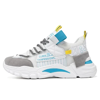 

Fashion Men Casual Shoes 2020 brand sneakers men Lightweight Lace-up Walking Sneakers trainer Male FootwearF125