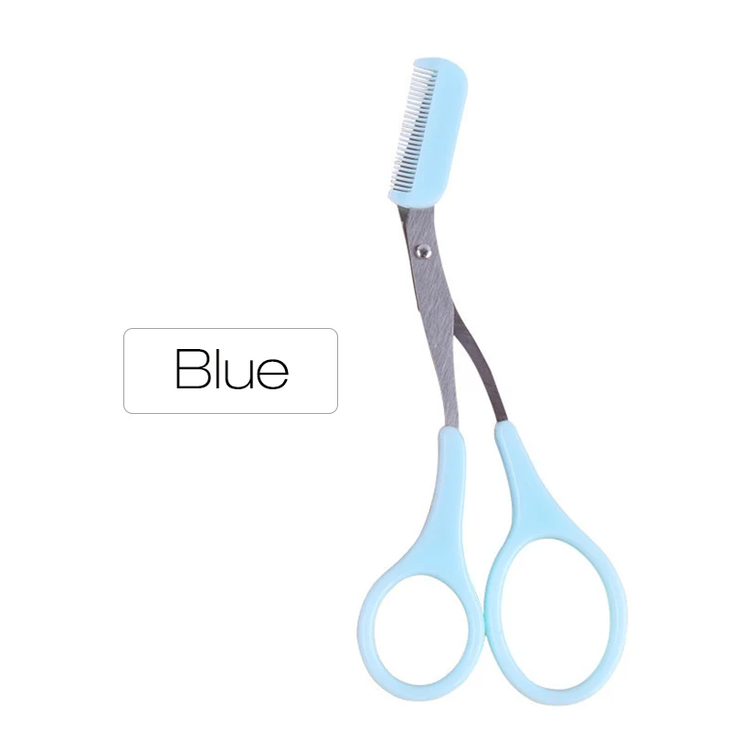 ROSALIND ножницы для бровей Триммер с гребнем лезвия бритва заколки для волос щипчики в форме гребень для бровей инструменты для бровей - Цвет: BT029-01