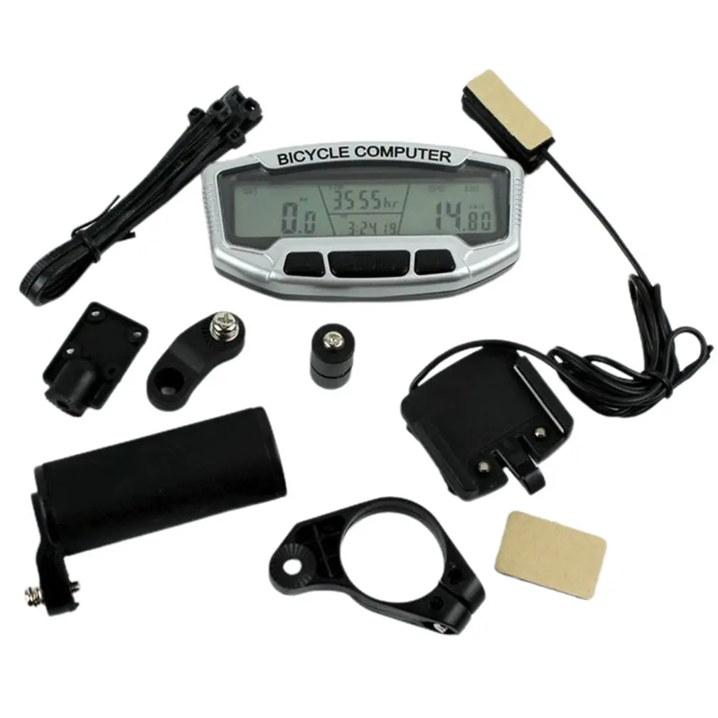 

SD-558A Bicycle Speedometer With Blue Luminous Mountain Bike Cycling Computer Odometer Velometer Stopwatch Velometer