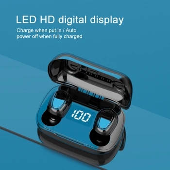 

XG5.0 Digital Display Headset TWS Bluetooth Headset Sports Mini In-ear Wireless Stereo Headset