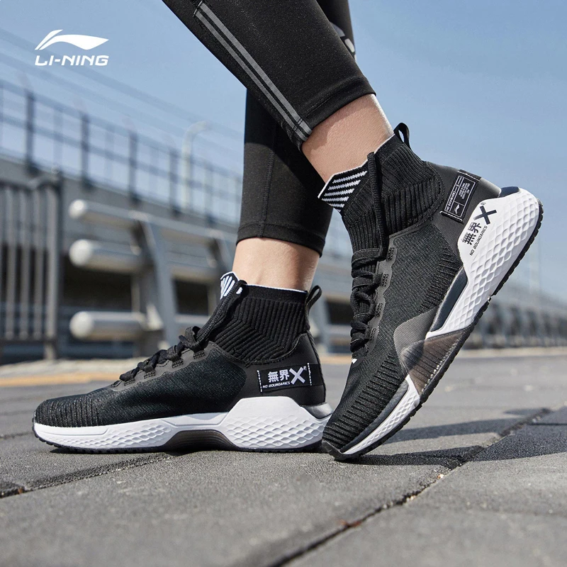 Li-Ning Для женщин нет границ Training стельки для обуви однотонные Тканные дышащая подкладка облако Спортивная обувь Кроссовки AFJP006 YXX049