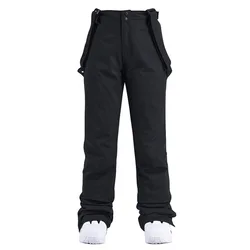 Premium Unisex Winter Insulated Ski & Snowboard Trousers - Windproof & Waterproof - XXL (Black)