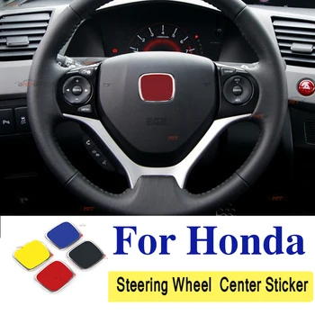

Car Decoration ABS Steerign Wheel Center Sticker Emblem H logo Sticker for Honda Fit Civic Accord Odyssey Spirior City Jade