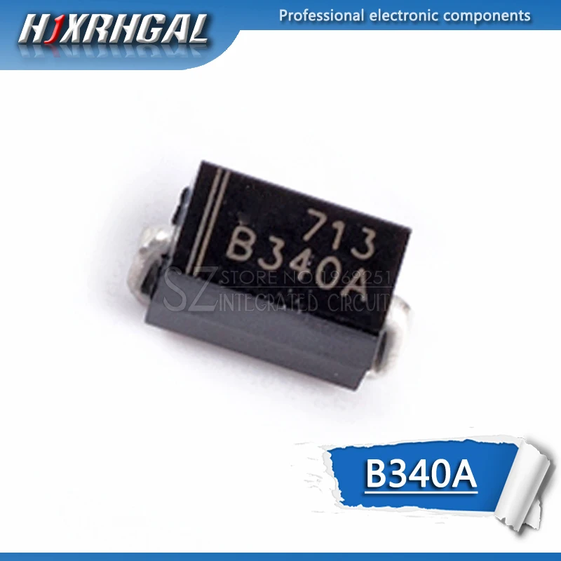 1 шт. B340A B340 3.0A поверхности SMD диод Шоттки | Электронные компоненты и