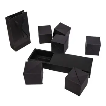 

Black Pops Up Explosion Box DIY Gift Box Photo Album Scrapbook Jump Present Book N0HE