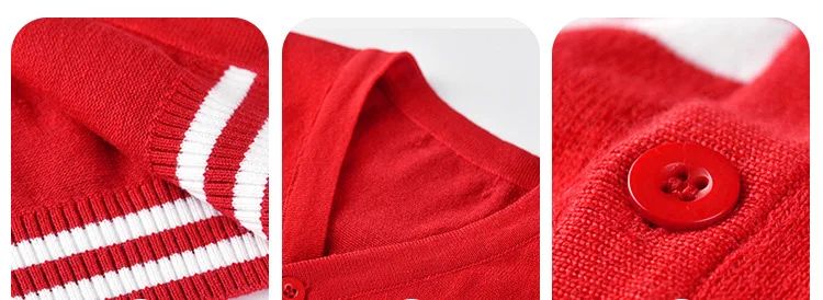 Кардиган в английском стиле для детей, свитер для мальчиков коллекция года, осенняя одежда для детей Детское вязаное модное пальто в полоску с v-образным вырезом зимняя одежда для детей 0-4 лет