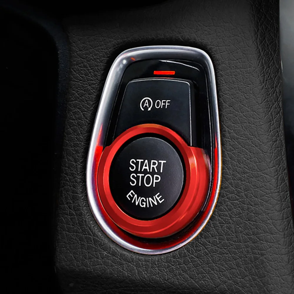 

For BMW 1/2/3 series X1 Accessories Key Start Button Decorative Frame Interior Covers stickers Trim Car Styling
