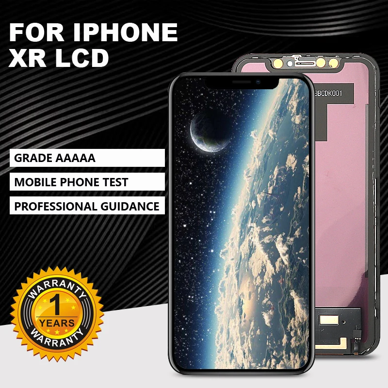 

GradeAAAAA For iPhone XR LCD Display For TFT OLED OEM Touch Screen With Digitizer Replacement Assembly Parts Black