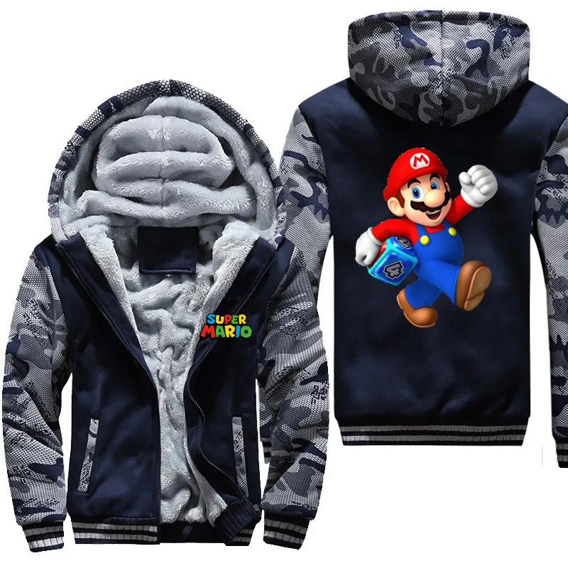 Мужское пальто, игра Super Mario Bros Galaxy, косплей, утолщенная зимняя флисовая толстовка, толстовки, куртка размера плюс, 3XL, 4XL, 5XL, толстовка - Цвет: Цвет: желтый