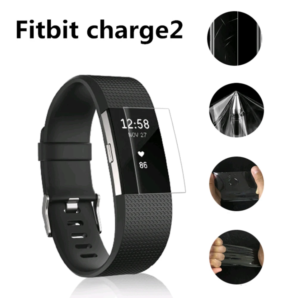 5 шт. Защитная пленка для fitbit charge 2 защита экрана Аксессуары часов анти шок мягкий