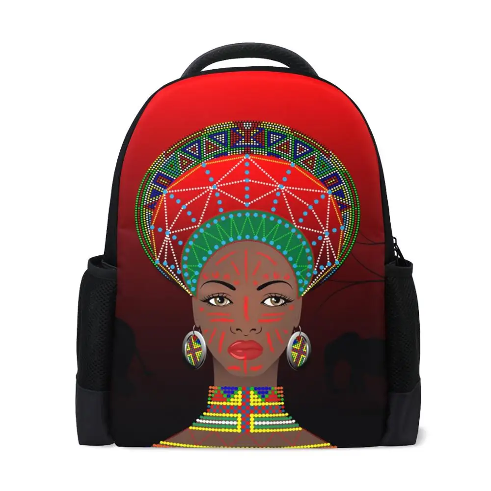 

ALAZA 2020 New notebook Backpacks School bag lady Afro Girl Black Women's Large Space Polyester Laptop Bag Travel bags for women
