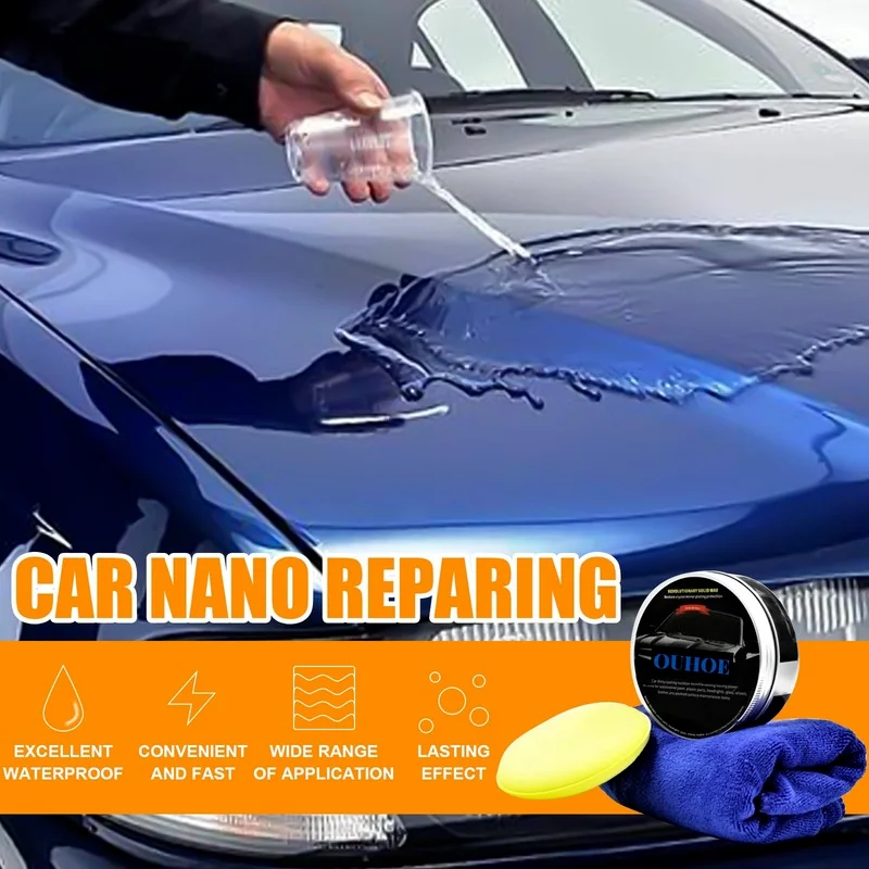 50g/120g Car Wax Crystal Plating Set Hard Glossy Layer Covering Paint Surface Coating Formula Waterproof Film Polish |