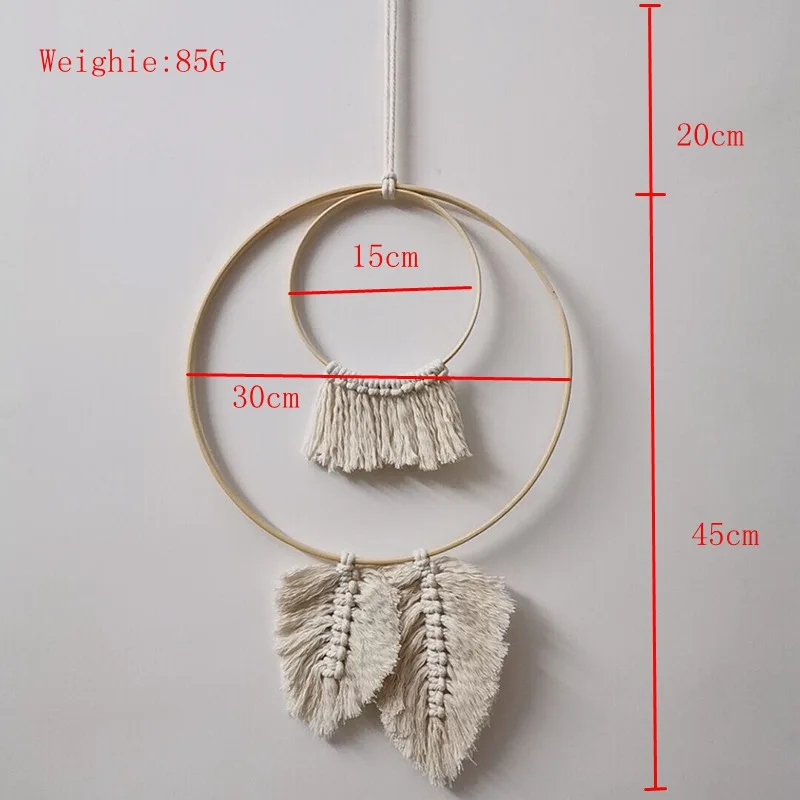 Style C 30CM X 45CM Tapiz макраме настенный гобелен Висячие Бохо Декор для дома De Pared Tela Colgante Makrama Makramee тканые Tenture Murale chic - Цвет: Style C 30CM X 45CM