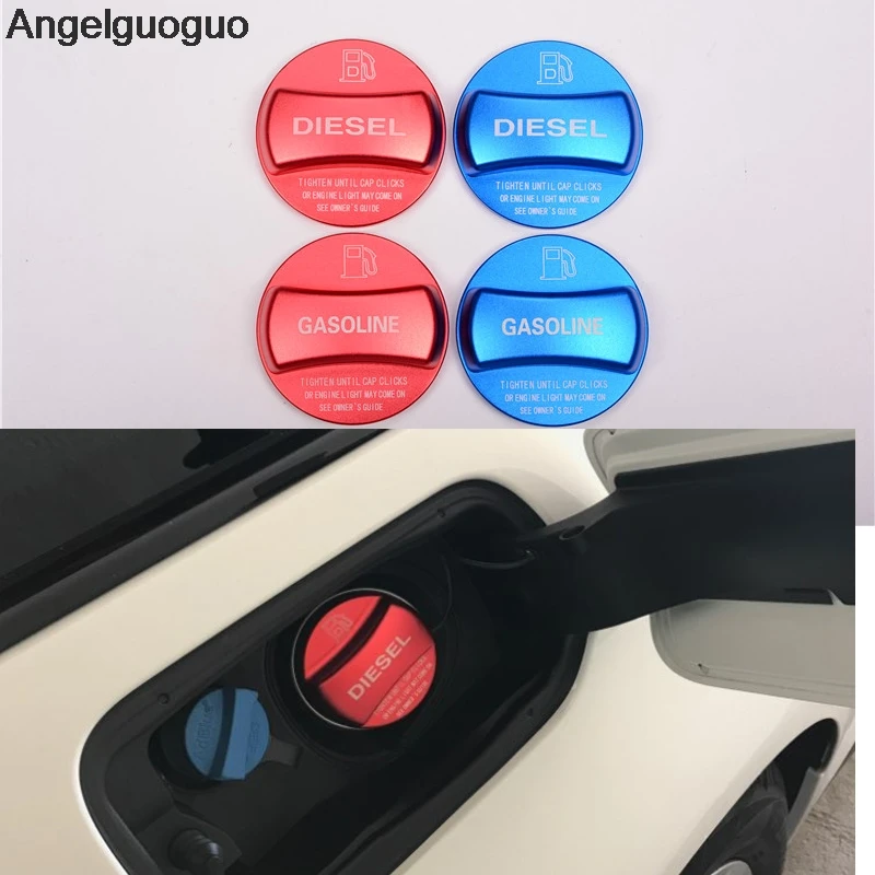 Car Gas and Diesel Fuel Tank Cap Cover Trim sticker For BMW 1 2 3 4 5 7