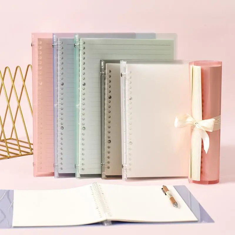 A5/B5 Loose Leaf Notebook Blank Grid Line Dot English Paper Refill Spiral Binder Note Book Weekly Planner Office School Supplies a5 b5 loose leaf notebook blank grid line dot english paper refill spiral binder note book weekly planner office school supplies