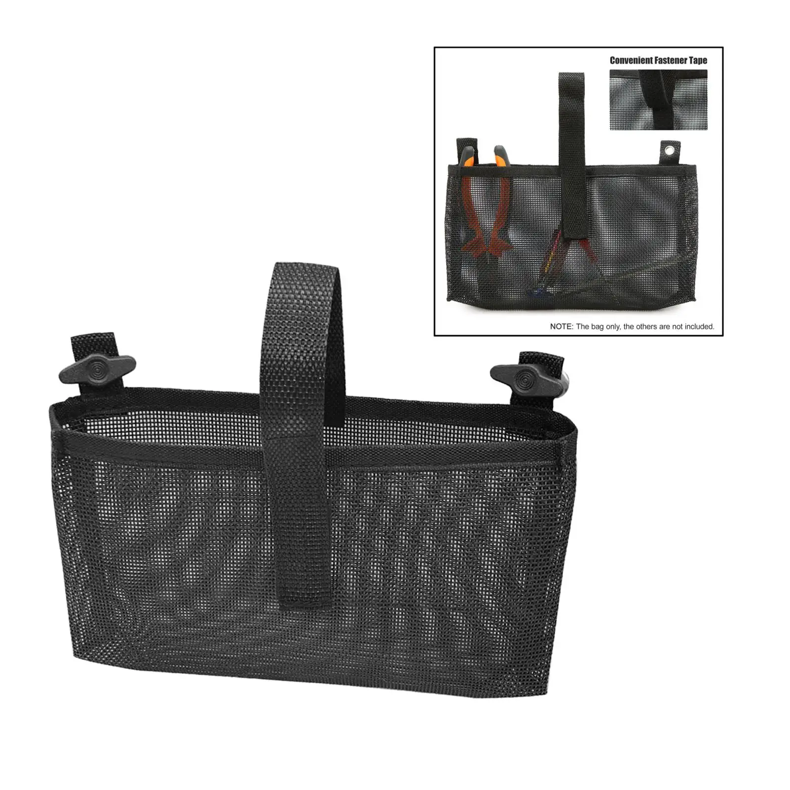 Kayak Mesh Bag Marine Boat Tools Tackles Storage Pack Adjustable Boat Holder Organizer Gear Holder Accessories