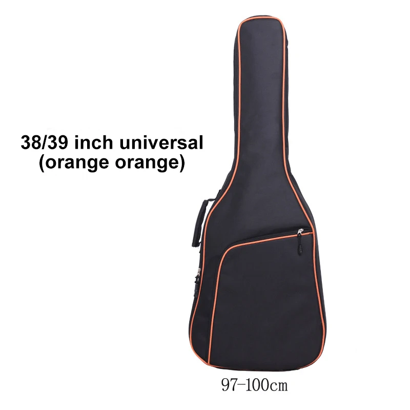 38-39inch orange 38/39/40/41 дюймов полностью проложенный Водонепроницаемый гитарный чехол Чехол Мягкий музыка Акустическая классическая сумка ткань Оксфорд гитара Музыкальные - Цвет: 38-39inch orange